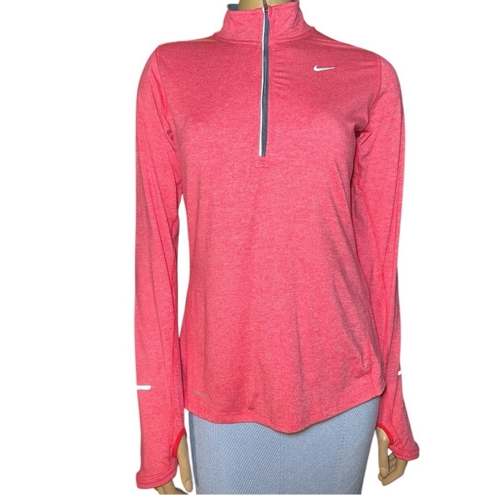 Nike Women's Swift Element UV 1/4-Zip long sleeve Running Top size S - Picture 2 of 13